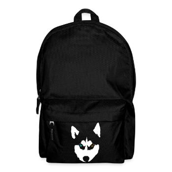 Husky Hund Siberian Husky - Rucksack - Schwarz - Vorne