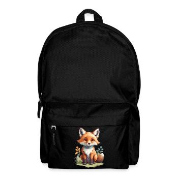Mignon petit renard - Sac à dos - noir - Devant