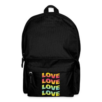 t-shirt love t-shirt love Liebe amour amor - Backpack - black - Front