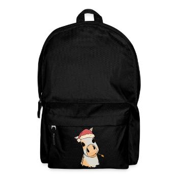 Poulain bébé Noël cadeau de Noël cheval fou - Sac à dos - noir - Devant
