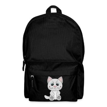 Süße graue Katze - Rucksack - Schwarz - Vorne