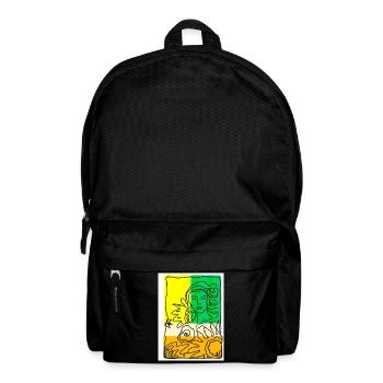 EC Flowers I Wife I Holiday I Gift I Mother's Day - Backpack - black - Front