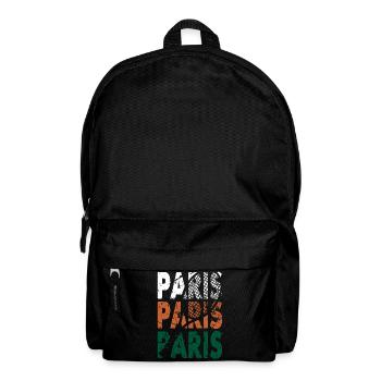 Maillot de tennis Paris Tournament Design Pullover Sweat à capuche - Sac à dos - noir - Devant