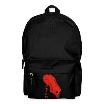Crâne extraterrestre rouge - Sac à dos - noir - Devant