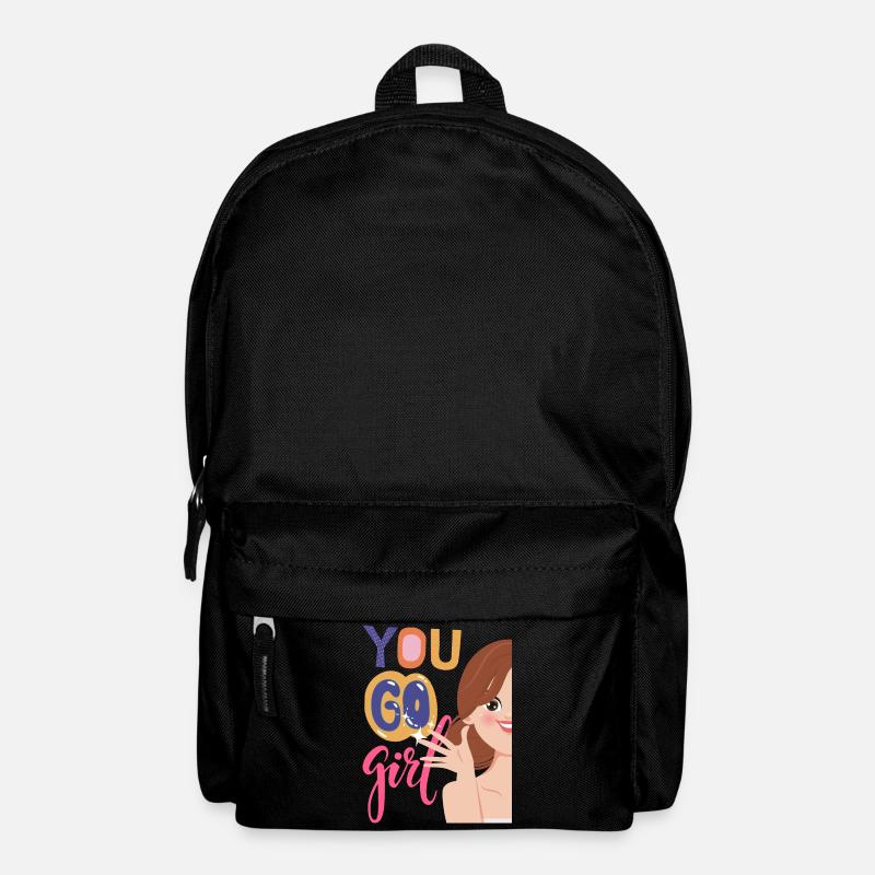 Du gehst Mädchen - Rucksack - Schwarz