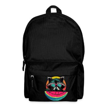 Cute Raccoon Raccoon Nature Baby Raccoon Forest - Backpack - black - Front