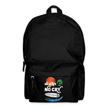 No Wave No Cry Surfing - Rucksack - Schwarz - Vorne
