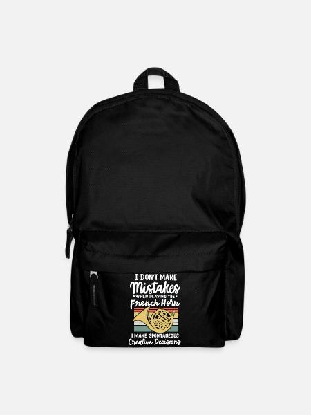 Waldhorn Hornist - Rucksack - Schwarz