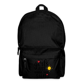Les filles veulent juste avoir le soleil - Sac à dos - noir - Devant