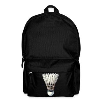 Cool badminton badminton design - Backpack - black - Front