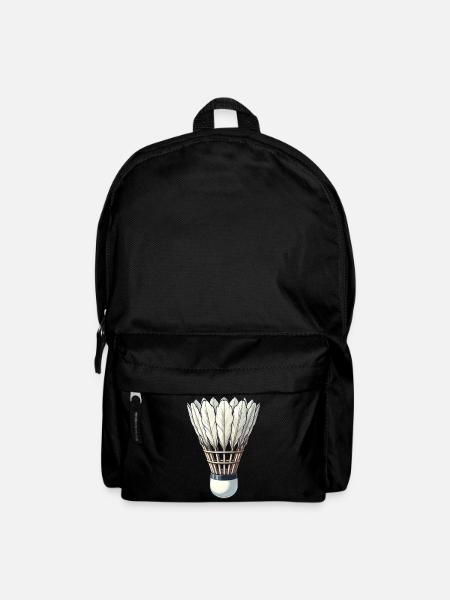 Cooles Badminton Federball Design - Rucksack - Schwarz
