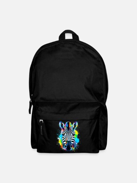 Zebra - Rucksack - Schwarz