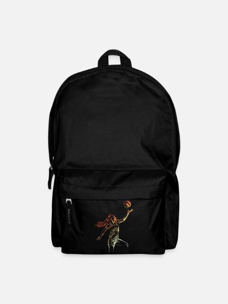 Croquis de joueur de volley-ball - Sac à dos - noir