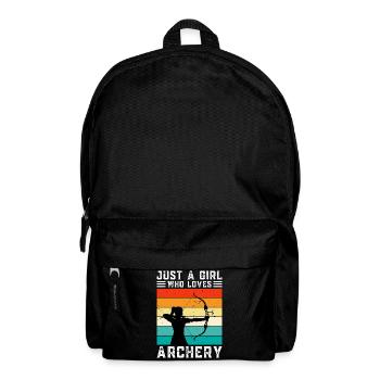 Just A Girl Who Loves Archery - Backpack - black - Front