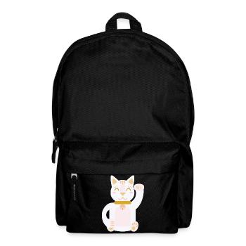 Maneki Neko L Lucky Cat - Backpack - black - Front