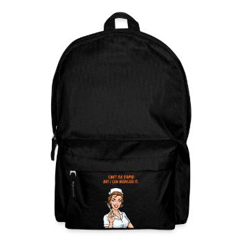 Nurse Saying: Stupidity Medicine - Backpack - black - Front