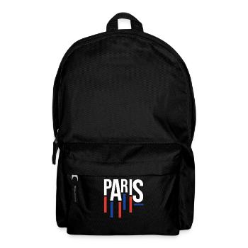 Blau Rotes Paris Souvenir - Hommage an Frankreich - Rucksack - Schwarz - Vorne