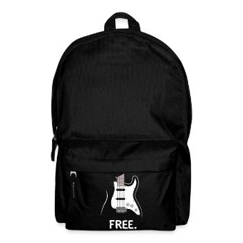 E-Gitarre Free Rock Musik Design - Rucksack - Schwarz - Vorne