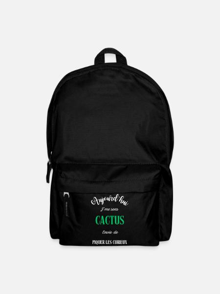 Aujourd'hui je sens cactus - Sac à dos - noir