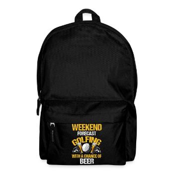 Life Is About Being a Golf Dad and Having Fun - Rucksack - Schwarz - Vorne