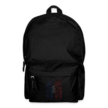 Artistic Paris Souvenir Street Art Style - Backpack - black - Front