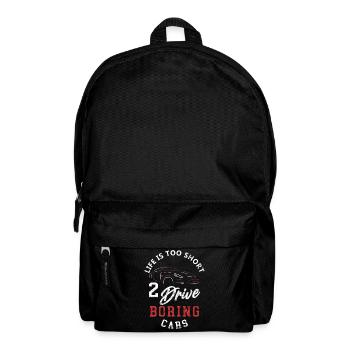 Sportwagen Humorvolle Phrase - Rucksack - Schwarz - Vorne