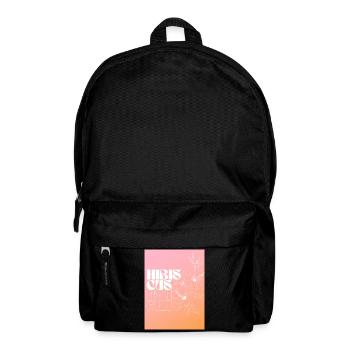 Hibiskus Individuelles Blumendesign - Rucksack - Schwarz - Vorne