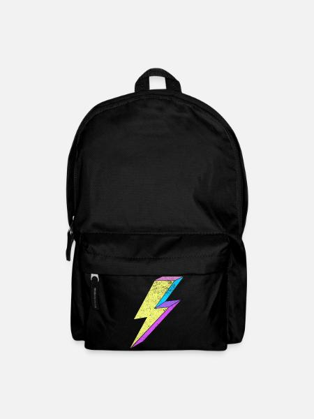 Design lumineux avec des couleurs pastel des années 80 - Sac à dos - noir