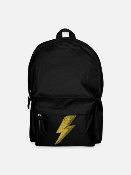Flash dynamique en or 3D - Sac à dos - noir