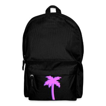 Dégradé de palmiers violets - Sac à dos - noir - Devant