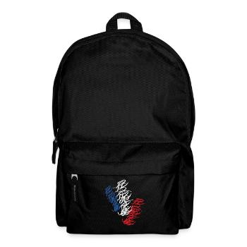 Strasbourg Street Art Tag Graffiti T-Shirt - Rucksack - Schwarz - Vorne