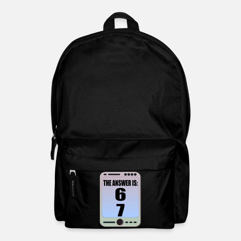 Sechs Sieben 6 7 Meme - Rucksack - Schwarz