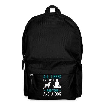 Love yoga dogs - Backpack - black - Front