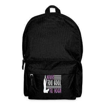 Never to cool to yoga - Backpack - black - Front