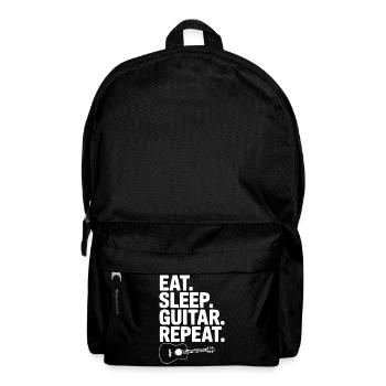 Eat. Sleep. Guitar. Repeat. - Backpack - black - Front