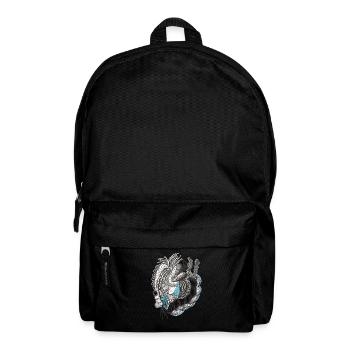 Organic Line Art Blue Accent - Backpack - black - Front