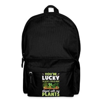 Cadeaux pour les jardins et les amoureux des plantes - Sac à dos - noir - Devant
