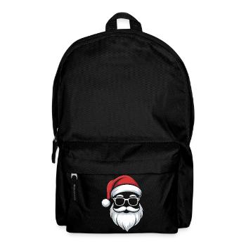 Santa With Glasses Nerdy Christmas - Backpack - black - Front