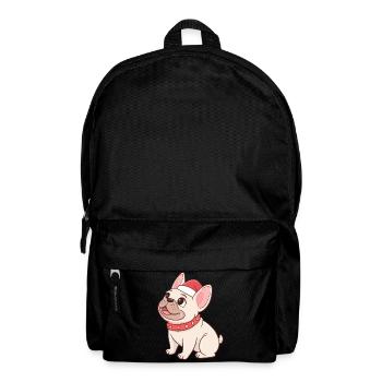 Verzaubernder Weihnachtshund - Rucksack - Schwarz - Vorne
