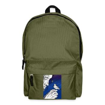 Number one under the moon - Backpack - olive green - Front