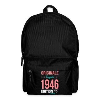 Original seit 1946 – 80-jähriges Jubiläum - Rucksack - Schwarz - Vorne