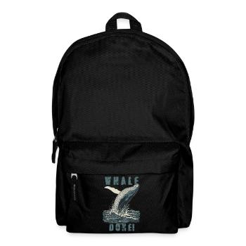 Vintage Whale Done Whale Humor - Rucksack - Schwarz - Vorne