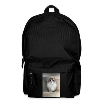 Flauschiger Katzenkönig  - Rucksack - Schwarz - Vorne