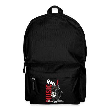Music Rage Cat Notenblatt Humor - Rucksack - Schwarz - Vorne