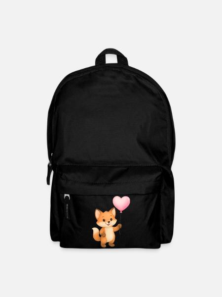 Herzballon Fuchs - Rucksack - Schwarz