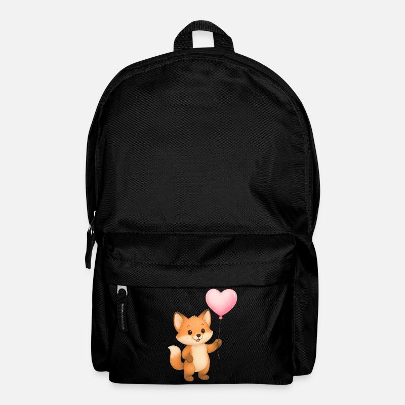Herzballon Fuchs - Rucksack - Schwarz