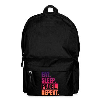 Eat Sleep Padel Repeat - Rucksack - Schwarz - Vorne