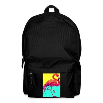 Flamingo - Rucksack - Schwarz - Vorne