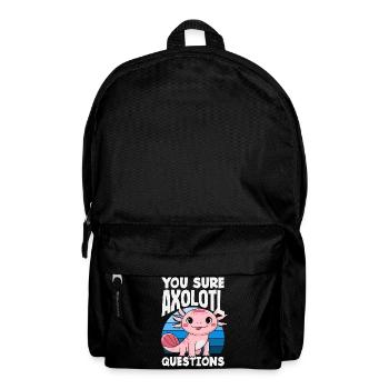 Cute Axolotl Kawaii Axolotl Lover - Backpack - black - Front
