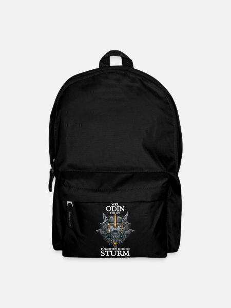 Wer Odin folgt fürchtet keinen Sturm - Rucksack - Schwarz